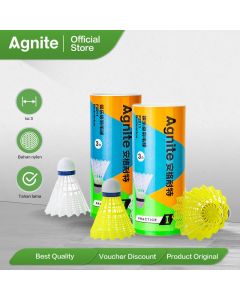 Agnite Kok Badminton / Kok Bulutangkis / Shuttlecock Nylon Isi 3 F2211