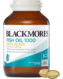 BLACKMORES ODOURLESS FISH OIL 1000 @200
