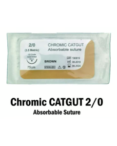 CATGUT CHROMIC 2/0 ONEMED + JARUM
