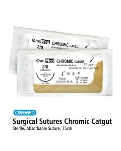 CATGUT CHROMIC 3/0 ONEMED + JARUM