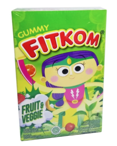 FITKOM GUMMY FRUIT & VEGGIE HIJAU @STRIP