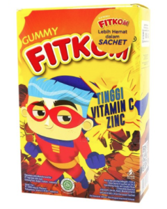 FITKOM GUMMY VIT C & ZINC OREN @STRIP