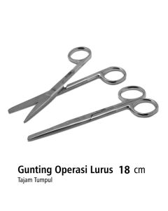 GUNTING TAJAM TUMPUL LURUS 18CM