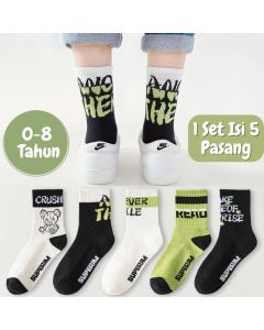 Kaos Kaki Anak Laki Laki Cowok Katun Tebal Lucu Motif