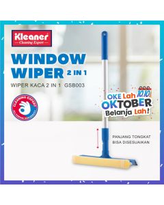 Kleaner Alat Pembersih Kaca 2 in 1 / Window Wiper Teleskopik