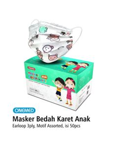 MASKER KARET ANAK ONEMED