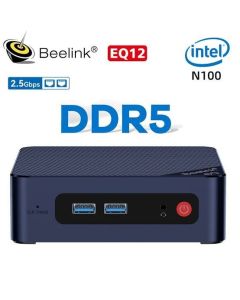 Pc Mini Beelink EQ12 N100 16GB DDR5 500GB SSD NVMe WiFi6 HDMI windows - EQ12 8/500GB
