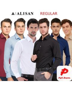 Alisan Kemeja Lengan Panjang Polos