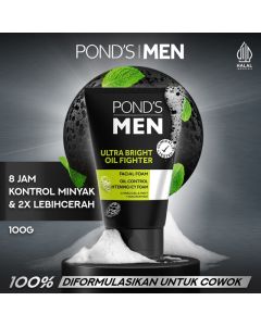 Ponds Men Ultra Bright Oil Fighter Facial Foam 100gr