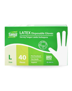 SENSI GLOVE LATEX L @40