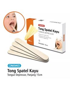 WOODEN TONGUE DEPRESOR ONEMED @50